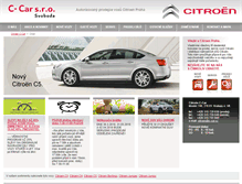 Tablet Screenshot of c-car.cz
